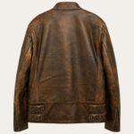 Rogers Vintage Biker Brown Jacket - Pull Up Edition - Image 2