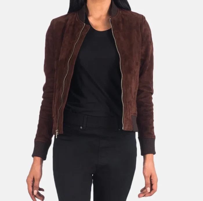 Urban Bliss Brown Bomber - Suede Edition - Image 3