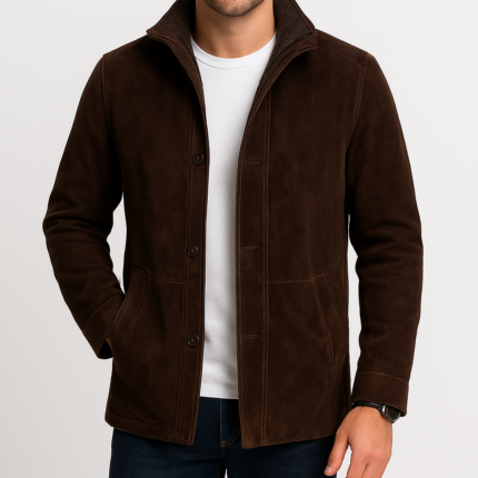 Marshal Tan Bomber Brown Jacket - Suede Edition