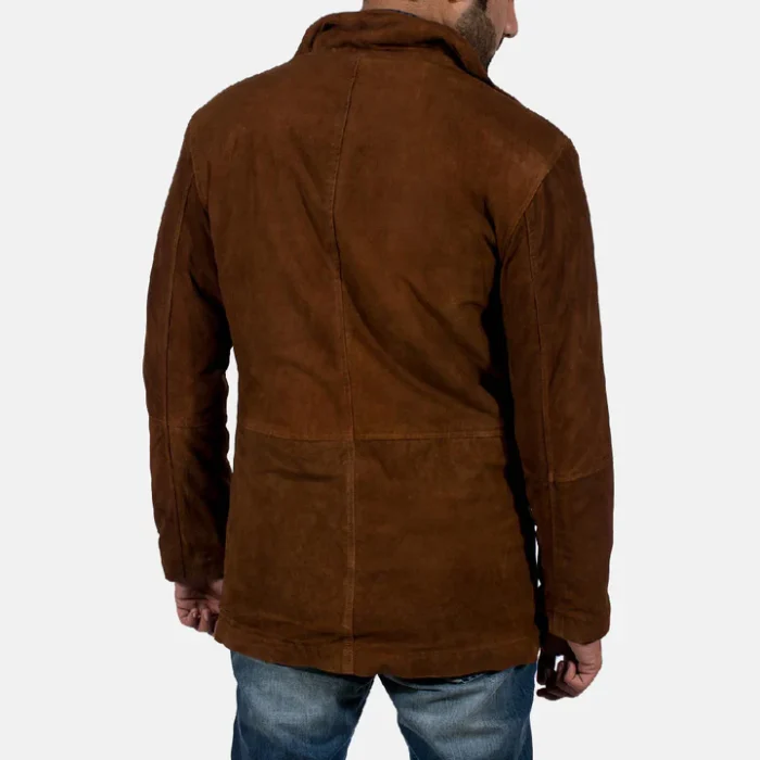 Marshal Tan Bomber Brown Jacket - Suede Edition - Image 2
