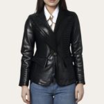Eclipse Black Leather Blazer Aniline Edition