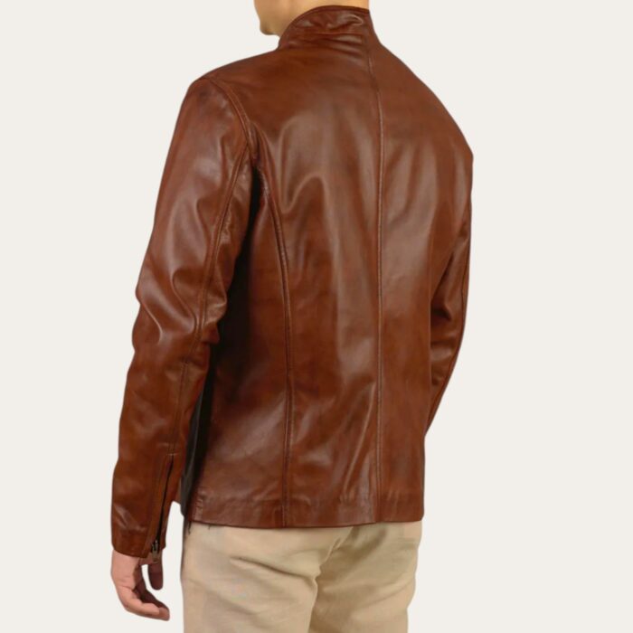 Alpine Biker Brown Jacket - Waxed Edition - Image 2