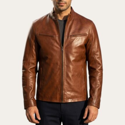 Alpine Biker Brown Jacket - Waxed Edition