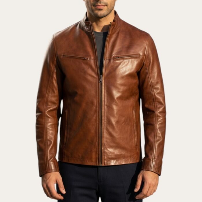 Alpine Biker Brown Jacket - Waxed Edition - Image 1