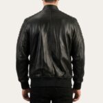 Butte Black Bomber Jacket - Semi Aniline Edition - Image 2