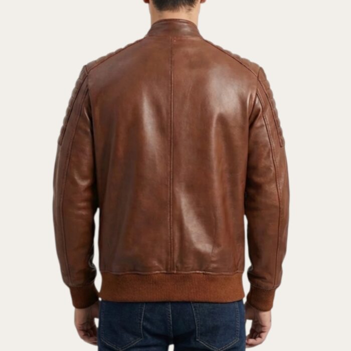 Butte Brown Bomber Jacket - Waxed Edition - Image 2