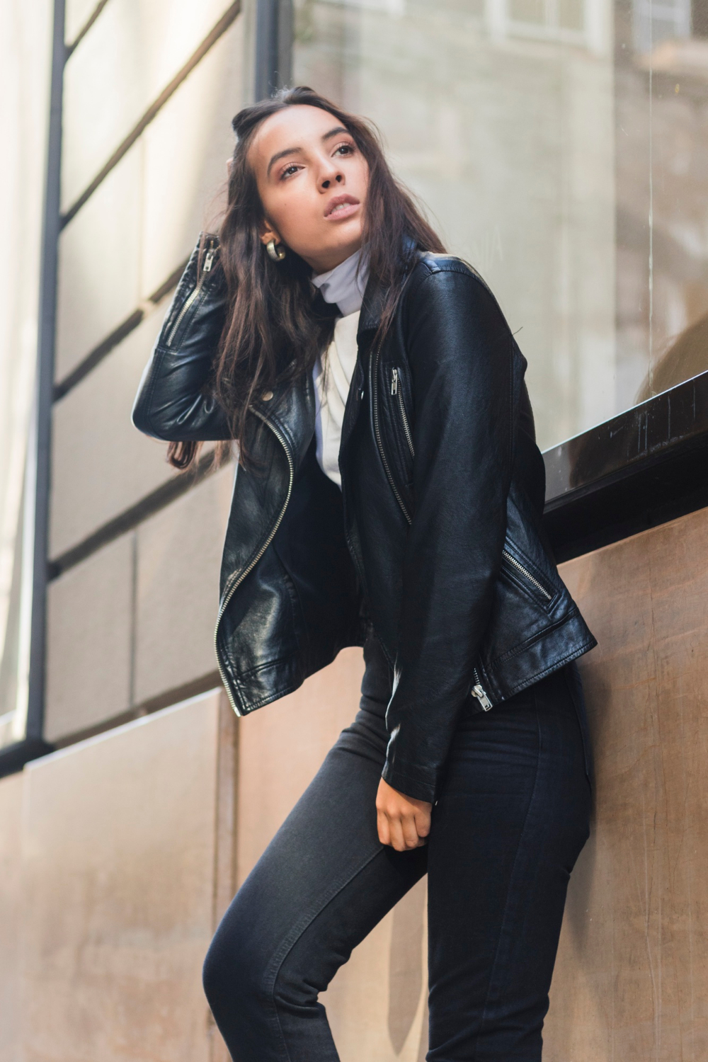 genuine leather jacket women