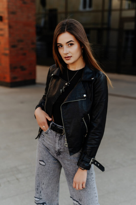leather jacket for women
