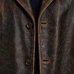 Dean Winchester Supernatural Brown Distressed Leather Car Coat - Image 2